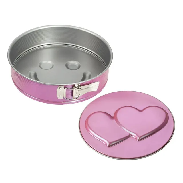 zenker-creative-studio-teglia-da-forno-rotonda-con-2-fondi-doppio-cuore-e-viso-s image 1