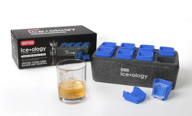 dexas-ice-ology-8-small-cube-stampo-per-cubetti-di-ghiaccio-trasparente-8-cubi-d image 1