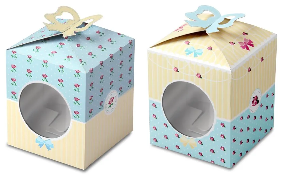 zenker-43941-0-set-2-scatole-regalo-in-carta-multicolore-per-biscotti-e-piccole- image 1