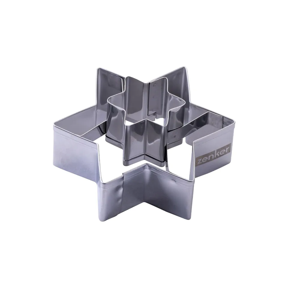 zenker-tagliabiscotti-linzer-a-stella-2-in-1-in-acciaio-inossidabile-per-biscott image 1