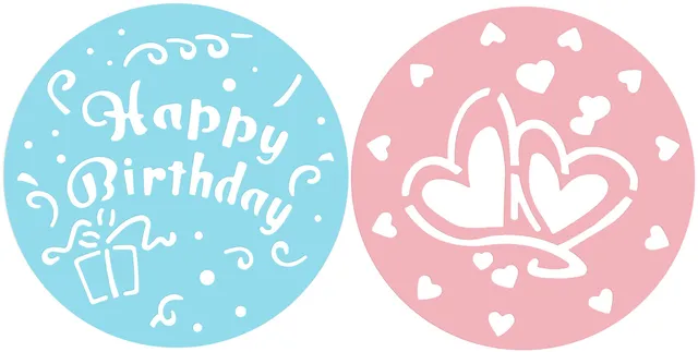 fackelmann-zenker-27132-0-set-2-dischi-stencil-per-decorare-torte-25-5-cm-cuori- image 1