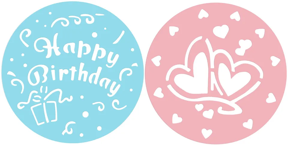 fackelmann-zenker-27132-0-set-2-dischi-stencil-per-decorare-torte-25-5-cm-cuori- image 1