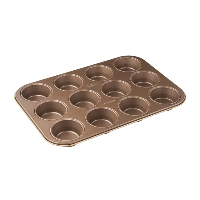 zenker-linea-mojave-gold-teglia-muffin-e-cupcake-12-impronte-7-cm-antiaderente-c image 1