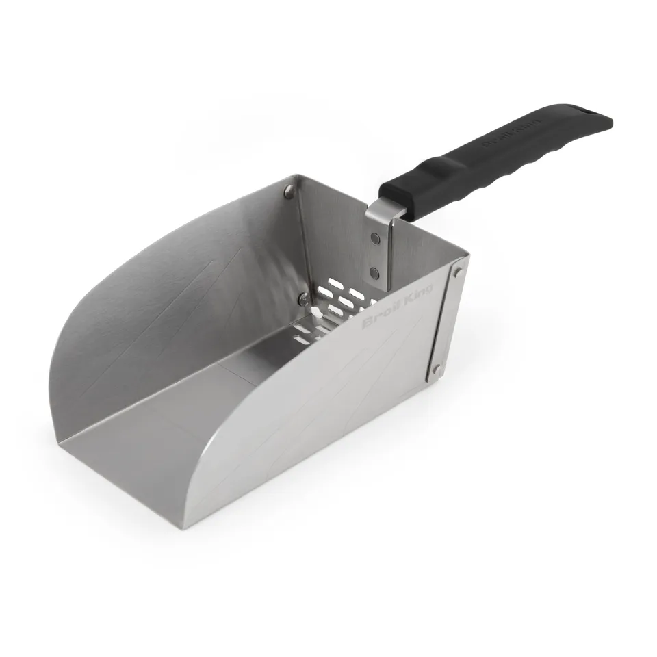 broil-king-pellet-charcoal-scoop-paletta-graduata-per-pellet-e-carbone-con-setac image 1