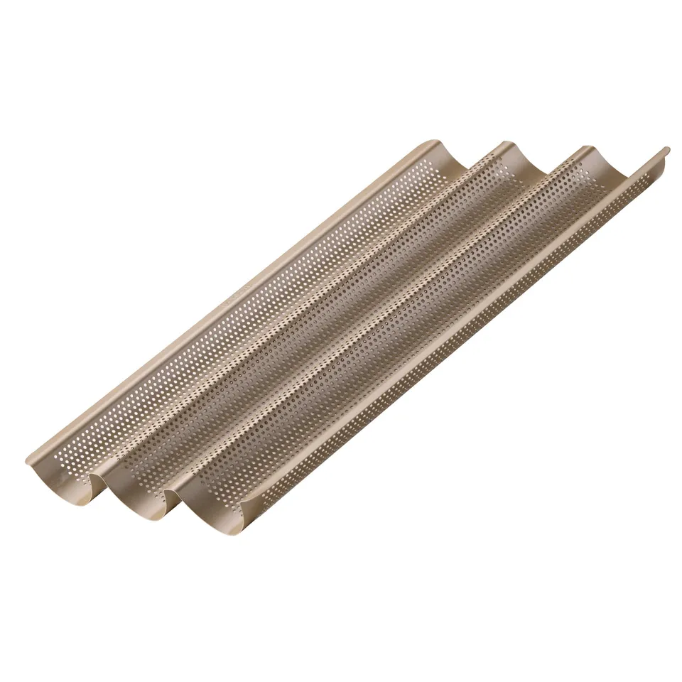 zenker-mojave-gold-set-3-teglie-per-baguette-perforate-con-rivestimento-antiader image 1