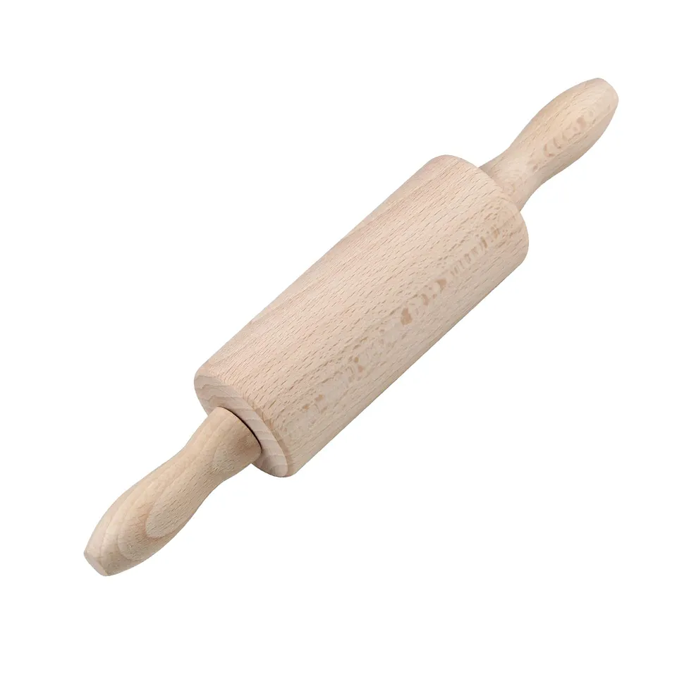 zenker-mini-mattarello-girevole-in-legno-di-faggio-24x4-5-cm-per-pasticceria-dol image 1