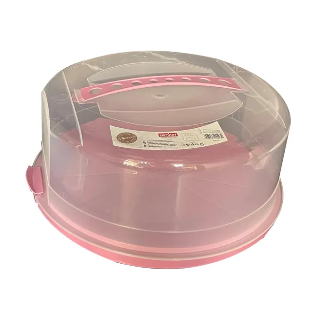 zenker-44497-porta-torta-rotondo-con-coperchio-e-2-chiusure-di-sicurezza-plastic image 1