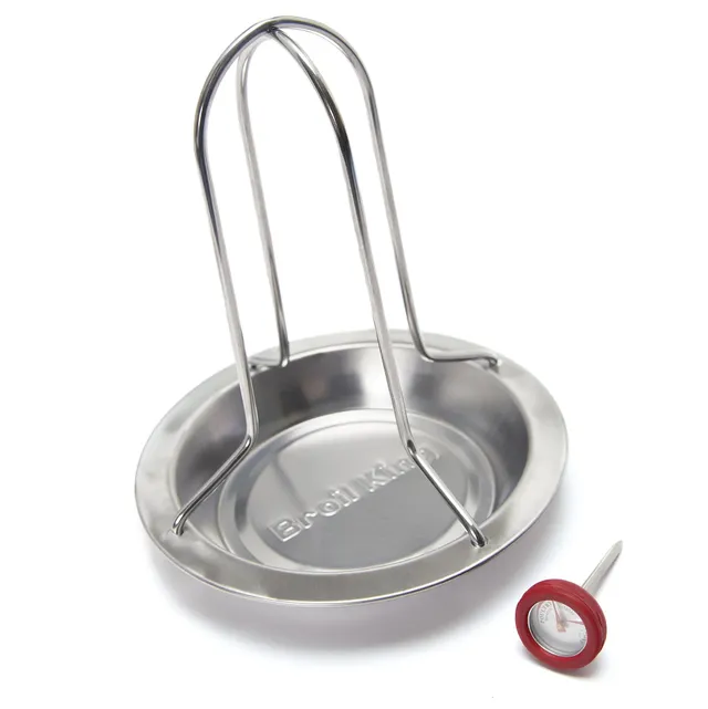 broil-king-chicken-roaster-supporto-in-acciaio-inox-per-pollo-alla-birra-con-teg image 1