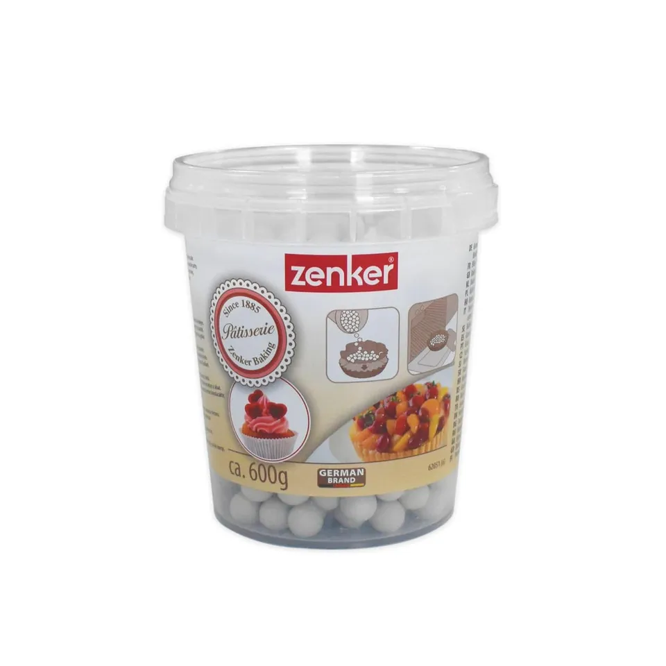 zenker-62051-sfere-per-cottura-in-ceramica-per-pasta-frolla-600-g-1-1-cm-bianco image 1