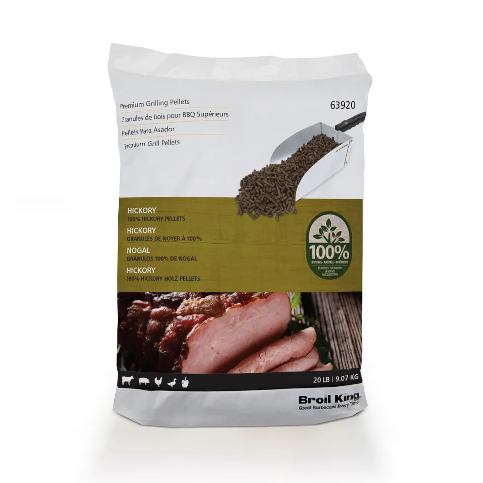 broil-king-hickory-wood-pellets-63920-pellet-di-legno-hickory-100-naturali-per-g image 1