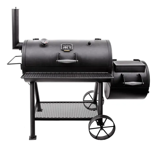 oklahoma-joe-s-highland-smoker-char-broil-140755-affumicatore-a-carbone-in-accia image 1