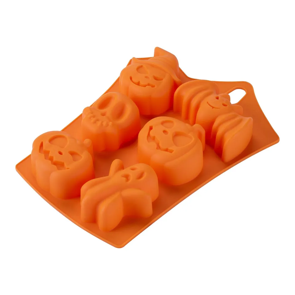 zenker-stampo-in-silicone-per-mini-torte-e-dolci-6-impronte-a-tema-halloween-da- image 1