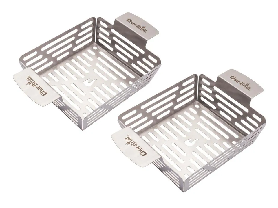 char-broil-140016-cestelli-grill-sistema-accessori-in-acciaio-inox-2-pezzi-lavab image 1