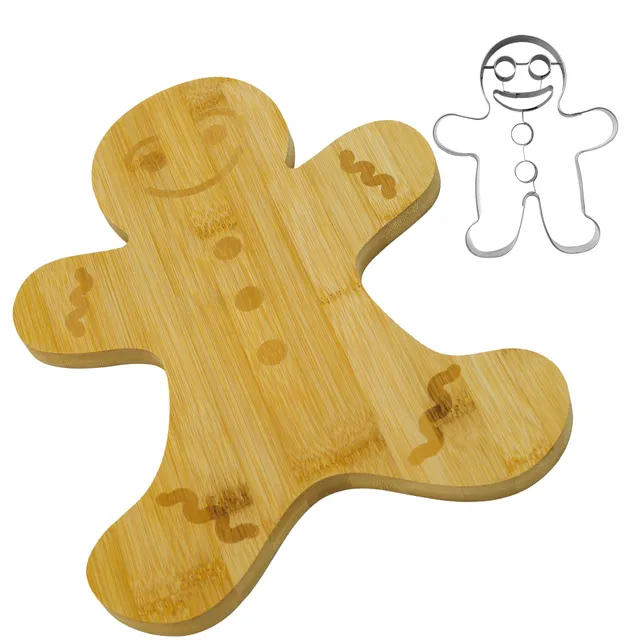 zenker-set-natale-tagliere-omino-di-pan-di-zenzero-in-bamb-fsc-formina-biscotti- image 1