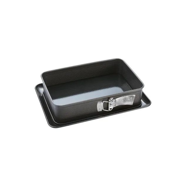zenker-7021-teglia-apribile-per-lasagne-deluxe-base-smaltata-anti-perdita-nero-m image 1