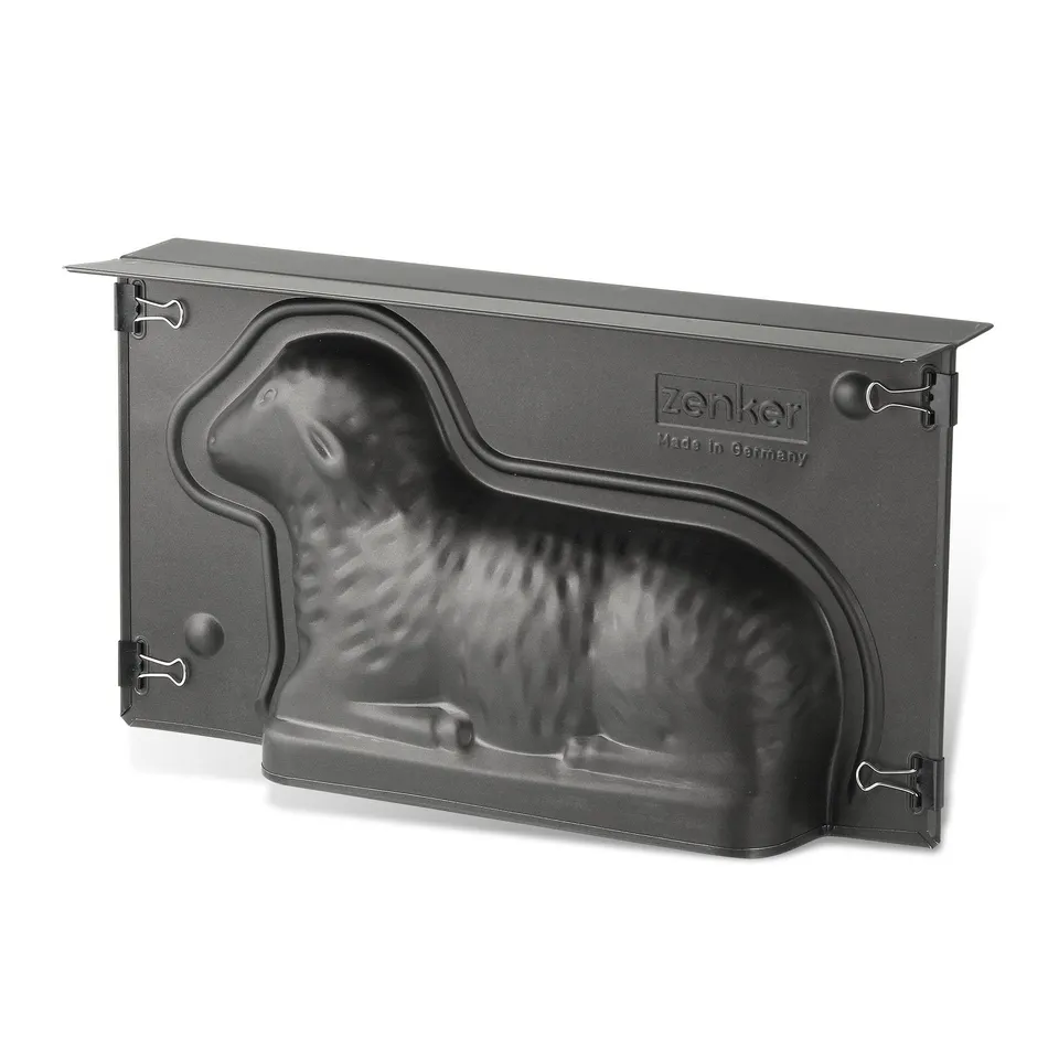 zenker-stampo-a-forma-di-agnello-teglia-antiaderente-in-acciaio-nero-28-x-16-x-8 image 1