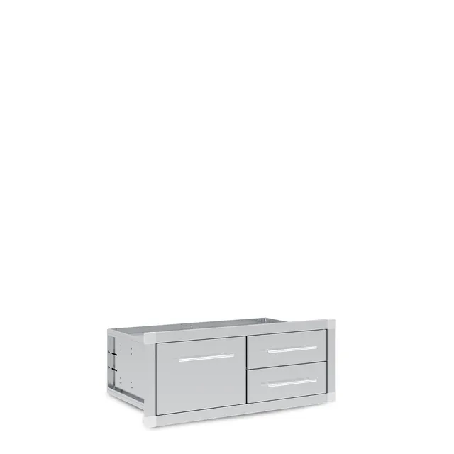 broil-king-enclosed-2-drawer-1-drawer-assembly-modulo-cassetti-incasso-in-acciai image 1