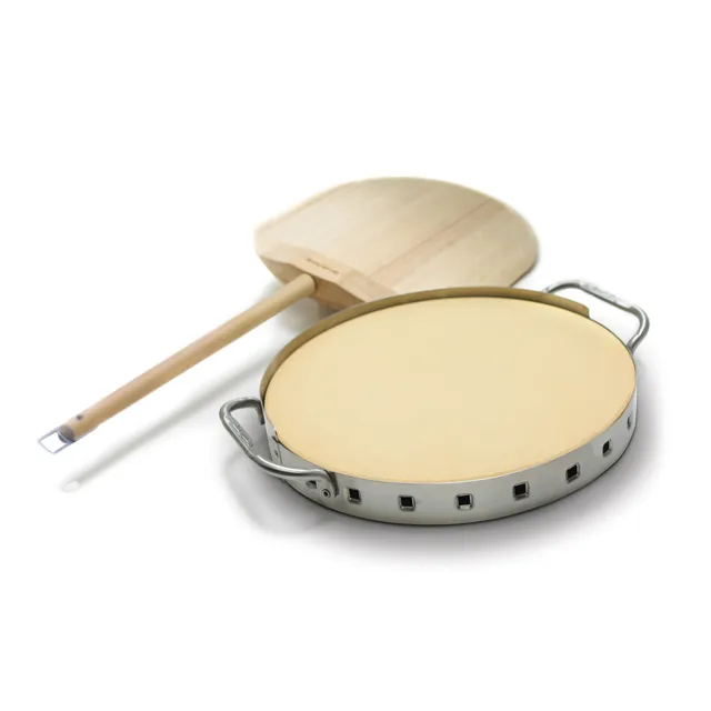 broil-king-imperial-pizza-stone-grill-set-pietra-refrattaria-33-cm-con-supporto- image 1