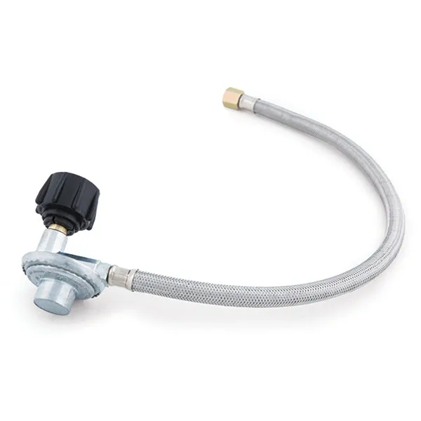 broil-king-braided-stainless-qcc1-hose-and-regulator-tubo-e-riduttore-intrecciat image 1