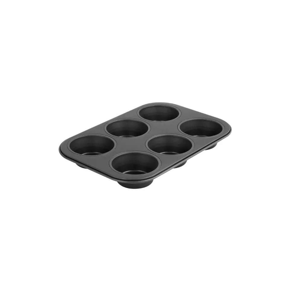zenker-black-metallic-stampo-per-muffin-cupcake-a-6-impronte-7-cm-antiaderente-t image 1