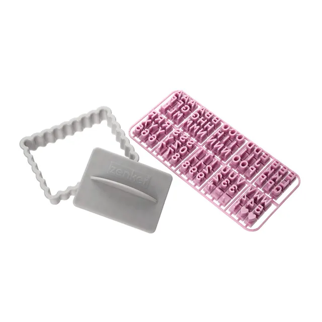zenker-44827-tagliabiscotti-rettangolare-con-timbro-lettere-alfabeto-per-biscott image 1
