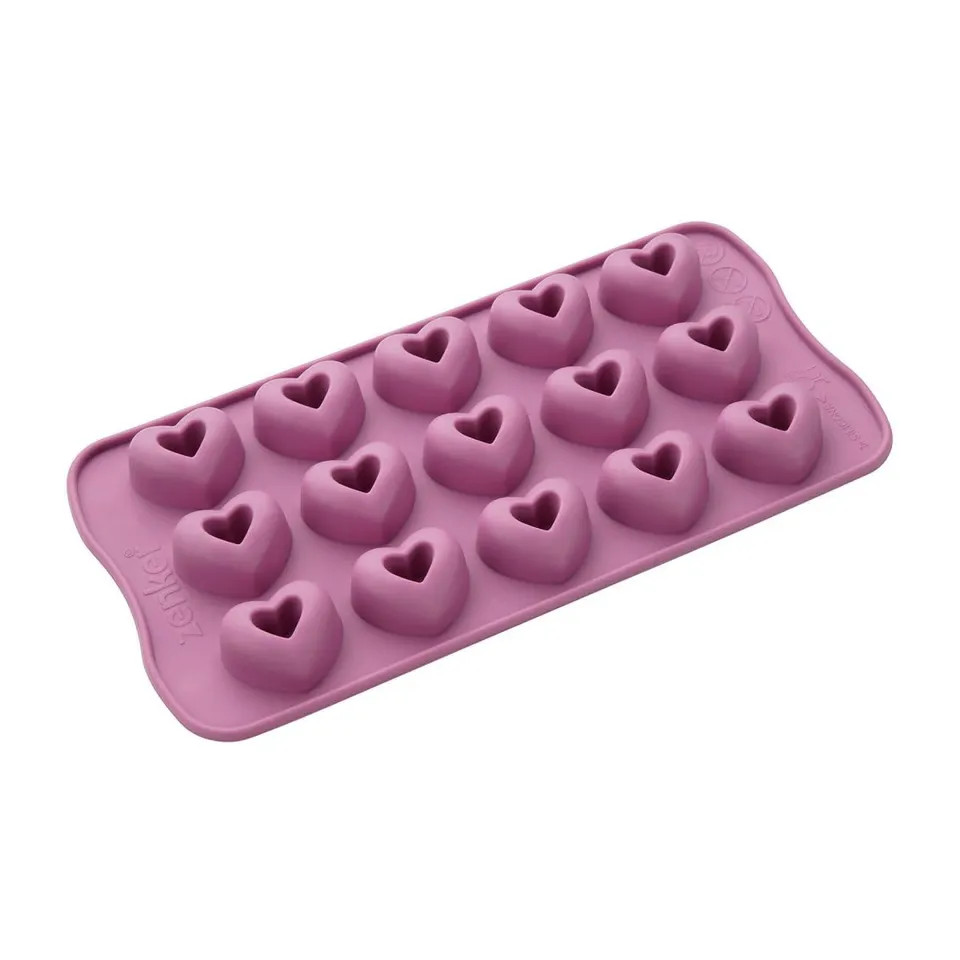 zenker-linea-love-stampo-per-cioccolatini-a-forma-di-cuore-in-silicone-rosa-23x1 image 1