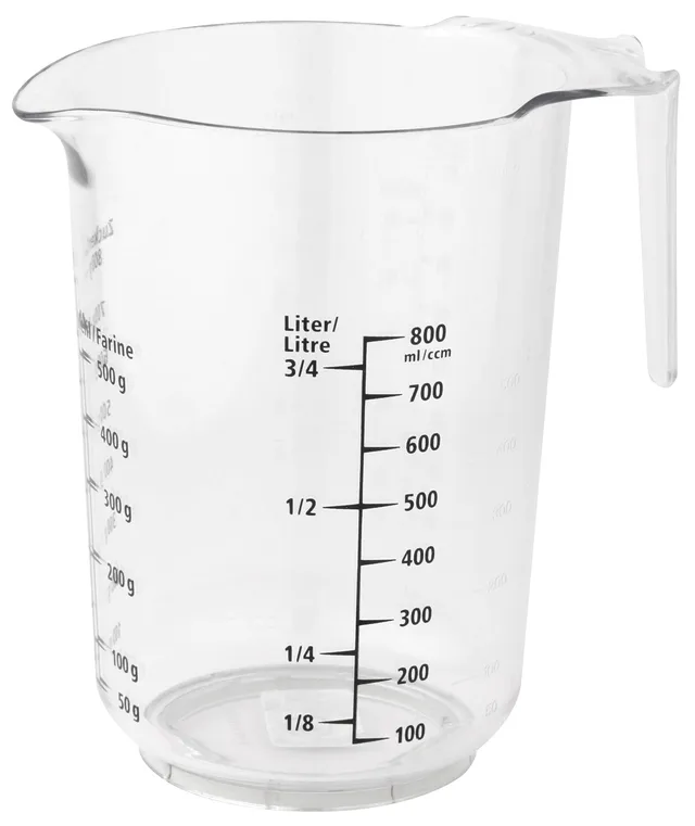 zenker-caraffa-graduata-da-1-litro-in-plastica-san-con-manico-11-2-x-14-5-x-16-c image 1
