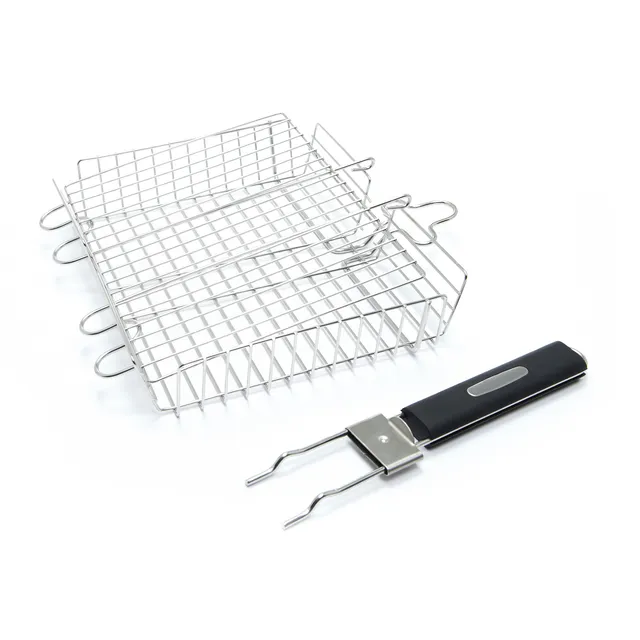 broil-king-detachable-handle-grill-basket-cestello-per-griglia-in-acciaio-inossi image 1
