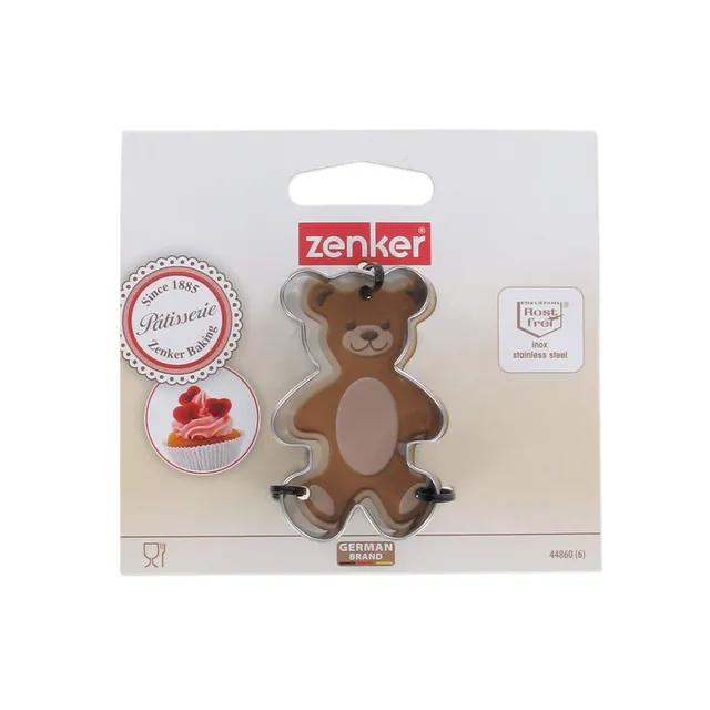 zenker-formina-tagliabiscotti-orsetto-in-acciaio-inossidabile-1-pezzo-6-3x4-cm-c image 1