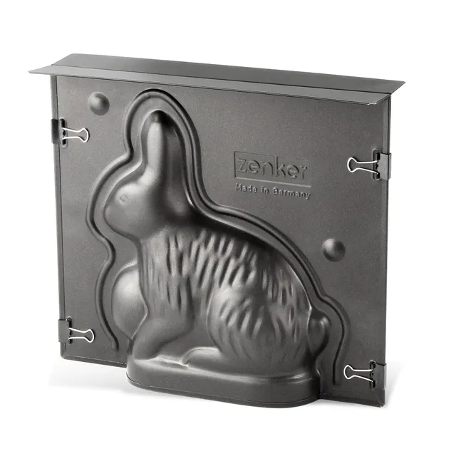 zenker-stampo-tortiera-3d-coniglietto-pasquale-22-5-x-20-cm-carbon-steel-antiade image 1