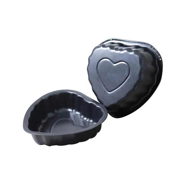 zenker-special-mini-set-2-stampi-a-forma-di-cuore-per-mini-torte-acciaio-al-carb image 1
