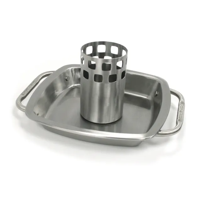 broil-king-chicken-roaster-with-pan-attrezzo-per-pollo-alla-birra-100-acciaio-in image 1