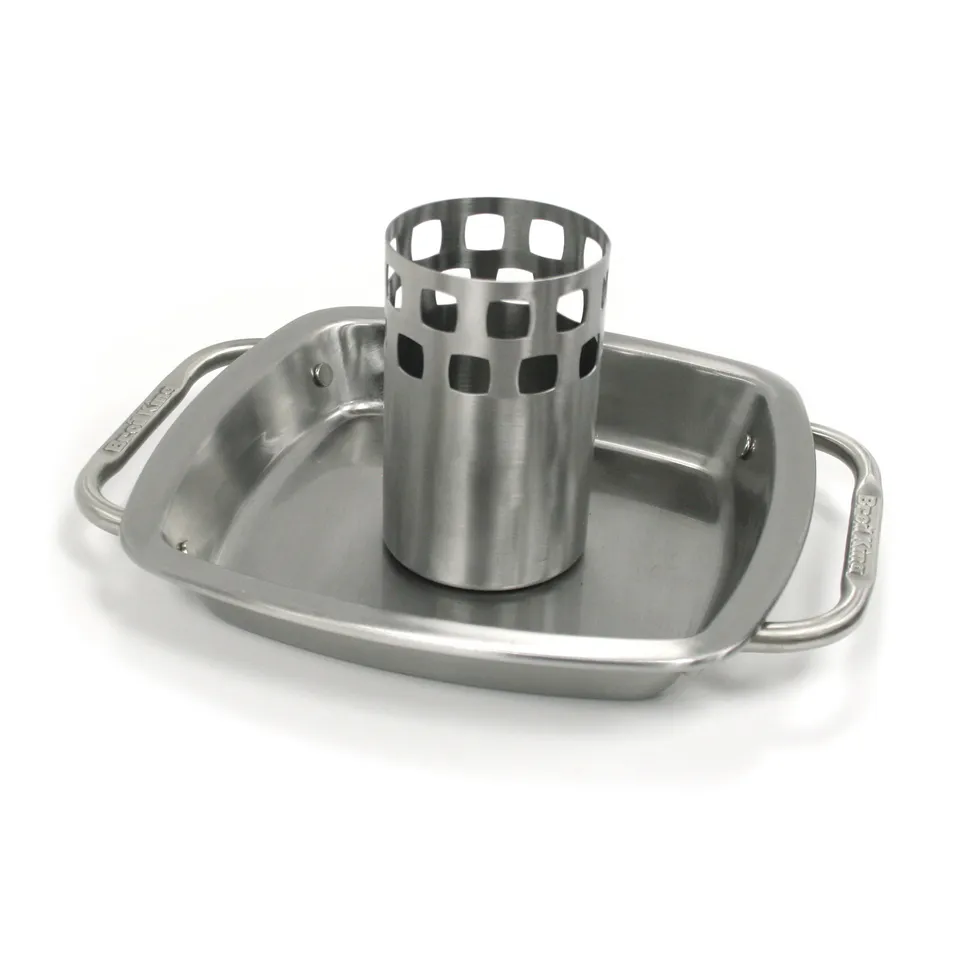 broil-king-chicken-roaster-with-pan-attrezzo-per-pollo-alla-birra-100-acciaio-in image 1