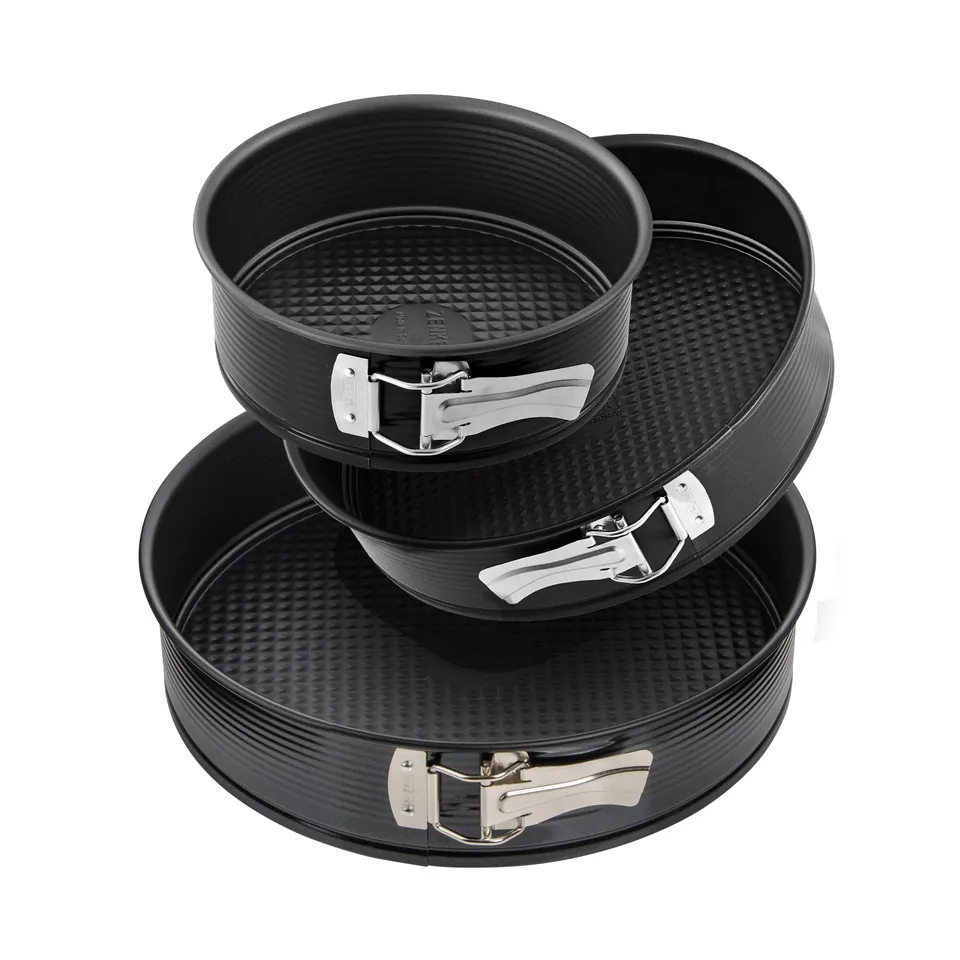 zenker-set-3-tortiere-apribili-a-cerniera-20-24-28-cm-in-acciaio-al-carbonio-ant image 1