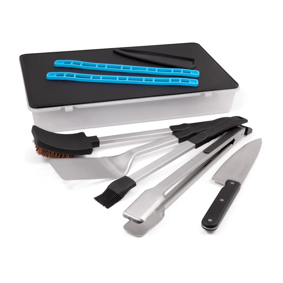 broil-king-porta-chef-series-tool-set-set-utensili-barbecue-portatile-con-coltel image 1