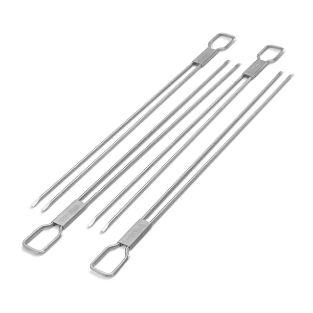 broil-king-spiedini-a-doppia-punta-in-acciaio-inox-30-cm-set-da-4-per-barbecue image 1