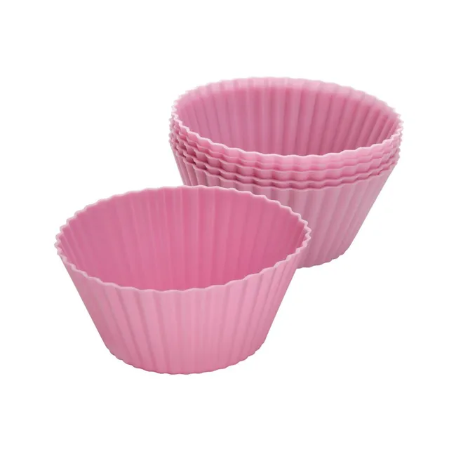 zenker-set-6-pirottini-per-muffin-e-cupcakes-in-silicone-7-cm-resistenti-fino-a- image 1