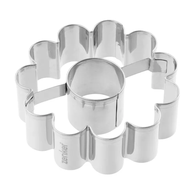 zenker-7749-set-tagliapasta-linzer-in-acciaio-inox-stampi-per-biscotti-linzer-cl image 1