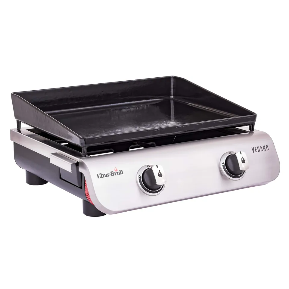 char-broil-verano-200-plancha-a-gas-2-fuochi-in-acciaio-inossidabile-piastra-da- image 1