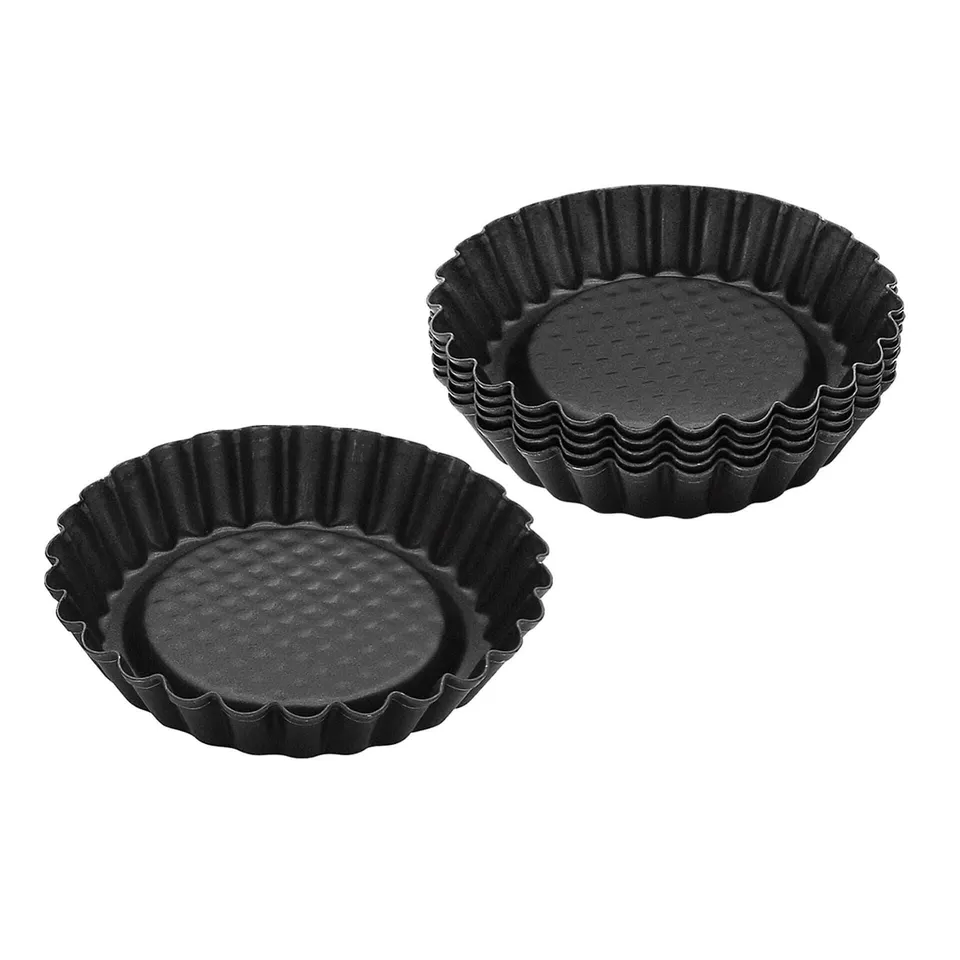 zenker-black-metallic-set-6-stampi-mini-crostatine-10-5-cm-in-acciaio-al-carboni image 1