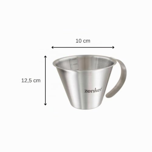 zenker-misurino-graduato-250-ml-in-acciaio-inossidabile-con-maniglia-e-beccuccio image 8