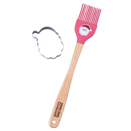 zenker-set-2-pezzi-spatola-renna-e-pennello-babbo-natale-con-tagliabiscotti-sili image 6