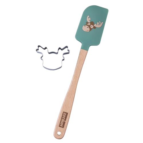 zenker-set-2-pezzi-spatola-renna-e-pennello-babbo-natale-con-tagliabiscotti-sili image 7