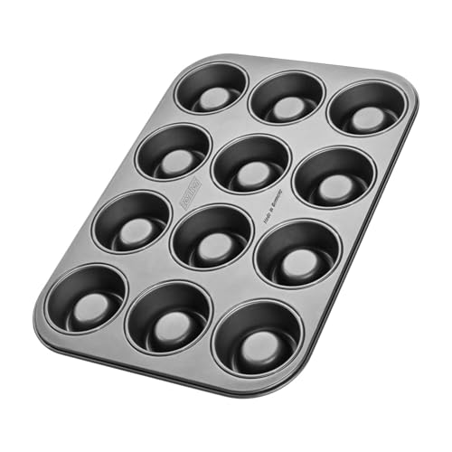 zenker-black-metallic-stampo-cupcakes-a-12-impronte-concave-7-cm-in-acciaio-anti image 7