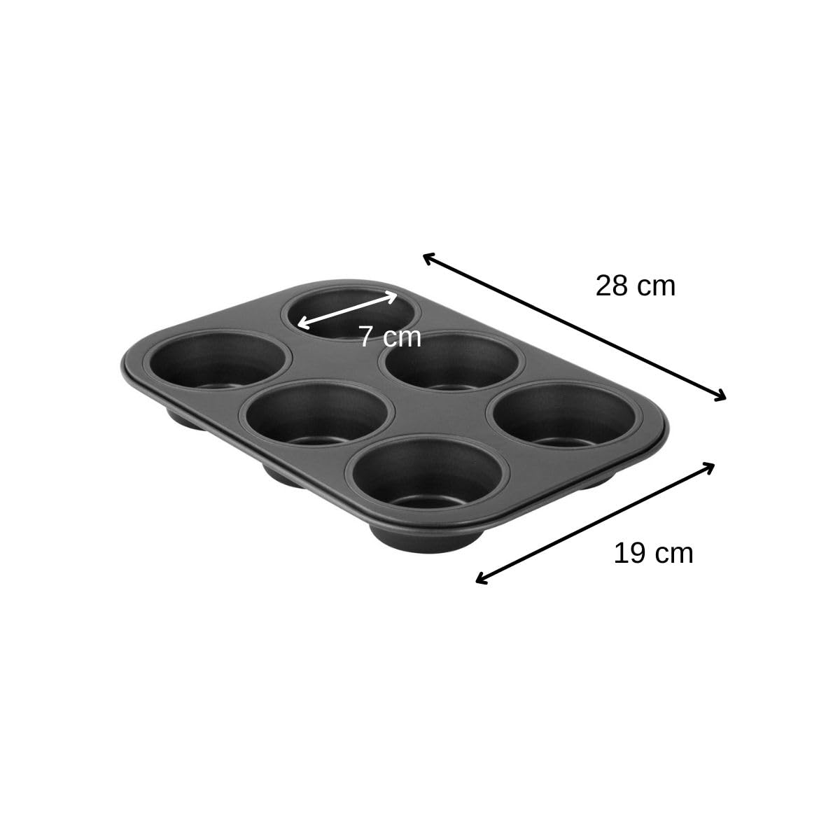 zenker-black-metallic-stampo-per-muffin-cupcake-a-6-impronte-7-cm-antiaderente-t image 3