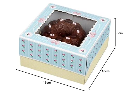 zenker-set-2-scatole-regalo-per-cupcake-e-minitorta-in-carta-multicolore-34-x-16 image 5