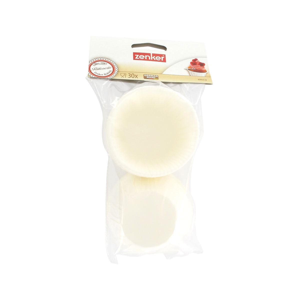 zenker-43954-0-set-30-pirottini-bianchi-in-carta-antiaderente-per-muffin-5-x-5-x image 5