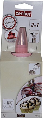 zenker-dispenser-per-condire-doppio-con-divisorio-in-plastica-trasparente-rosa-p image 6