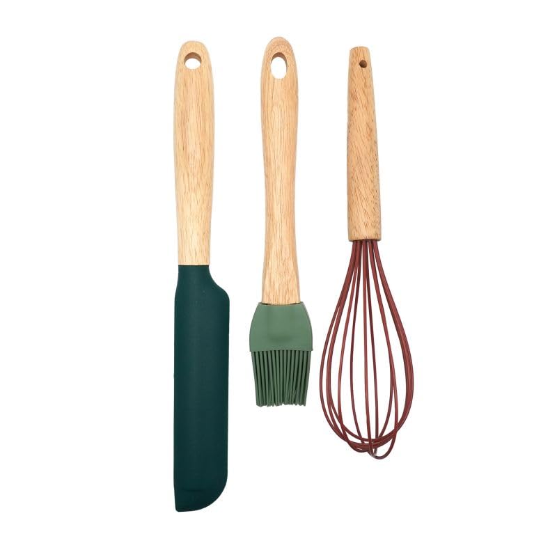 zenker-set-pasticceria-3-pezzi-frusta-rossa-29-cm-pennello-verde-23-cm-e-spatola image 3