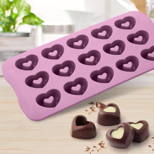 zenker-linea-love-stampo-per-cioccolatini-a-forma-di-cuore-in-silicone-rosa-23x1 image 8